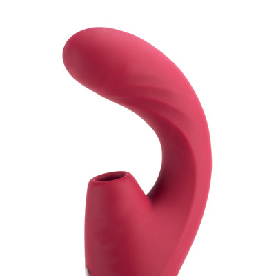 Foto 3 do produto Vibrador de Ponto G e Clitóris em Silicone com 10 Modos de Estímulos e 5 Tipos de Vai e Vem - Me Ame.Love | 12x 3,7 cm