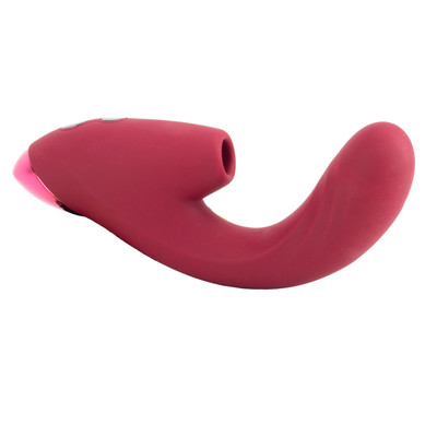 Foto 2 do produto Vibrador de Ponto G e Clitóris em Silicone com 10 Modos de Estímulos e 5 Tipos de Vai e Vem - Me Ame.Love | 12x 3,7 cm