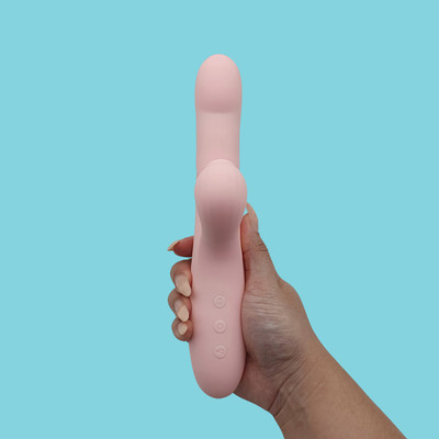 Vibrador de Ponto G e Clitóris em Silicone com 10 Modos de Pulsação e Movimentos de Vai e Vem e Carregamento USB - 11,3 x 3,1 cm | Disponível em 2 Cores