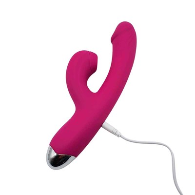 Foto 4 do produto Vibrador de Ponto G e Clitóris em Silicone com 10 Modos de Vibração, 10 Tipos de Pulsação e Recarregável via USB - Youvibe | 11 x 3,2 cm | Disponível em 2 Cores