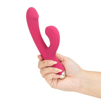 Vibrador de Ponto G e Clitóris em Silicone com 10 Modos de Vibração, 10 Tipos de Pulsação e Recarregável via USB - Youvibe | 11 x 3,2 cm | Disponível em 2 Cores