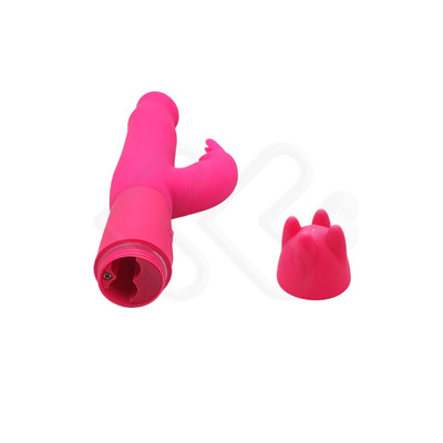 Foto 6 do produto Vibrador de Ponto G e Clitóris em Silicone com 10 Modos de Vibração - Aphrodisia Honey Bunny - 11,1 x 3,2 cm | Disponível em 2 Cores