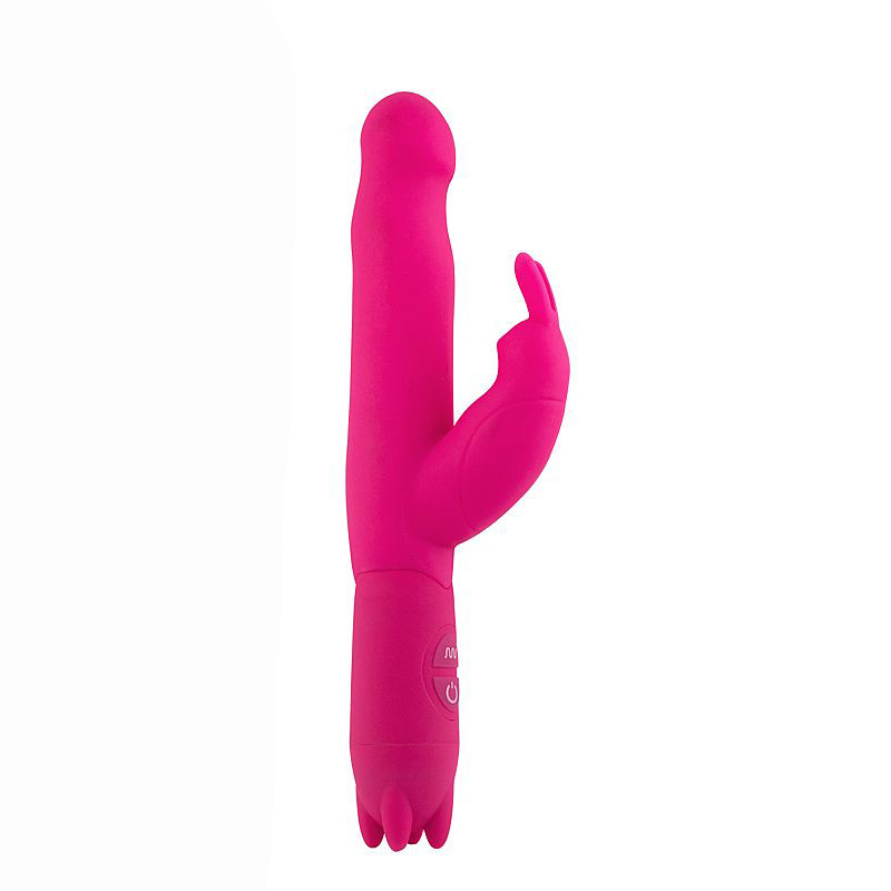 Vibrador de Ponto G e Clitóris em Silicone com 10 Modos de Vibração - Aphrodisia Honey Bunny - 11,1 x 3,2 cm | Disponível em 2 Cores - 2