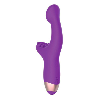 Foto 3 do produto Vibrador de Ponto G e Clitóris em Silicone com 10 Modos de Vibração e Carregamento Via Cabo USB - Adam & Eve G-Spot Pleaser | 8,2 x 3,3 cm