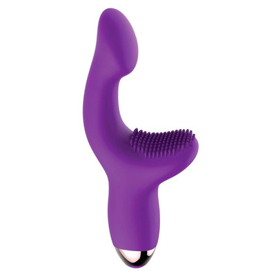 Foto 4 do produto Vibrador de Ponto G e Clitóris em Silicone com 10 Modos de Vibração e Carregamento Via Cabo USB - Adam & Eve G-Spot Pleaser | 8,2 x 3,3 cm