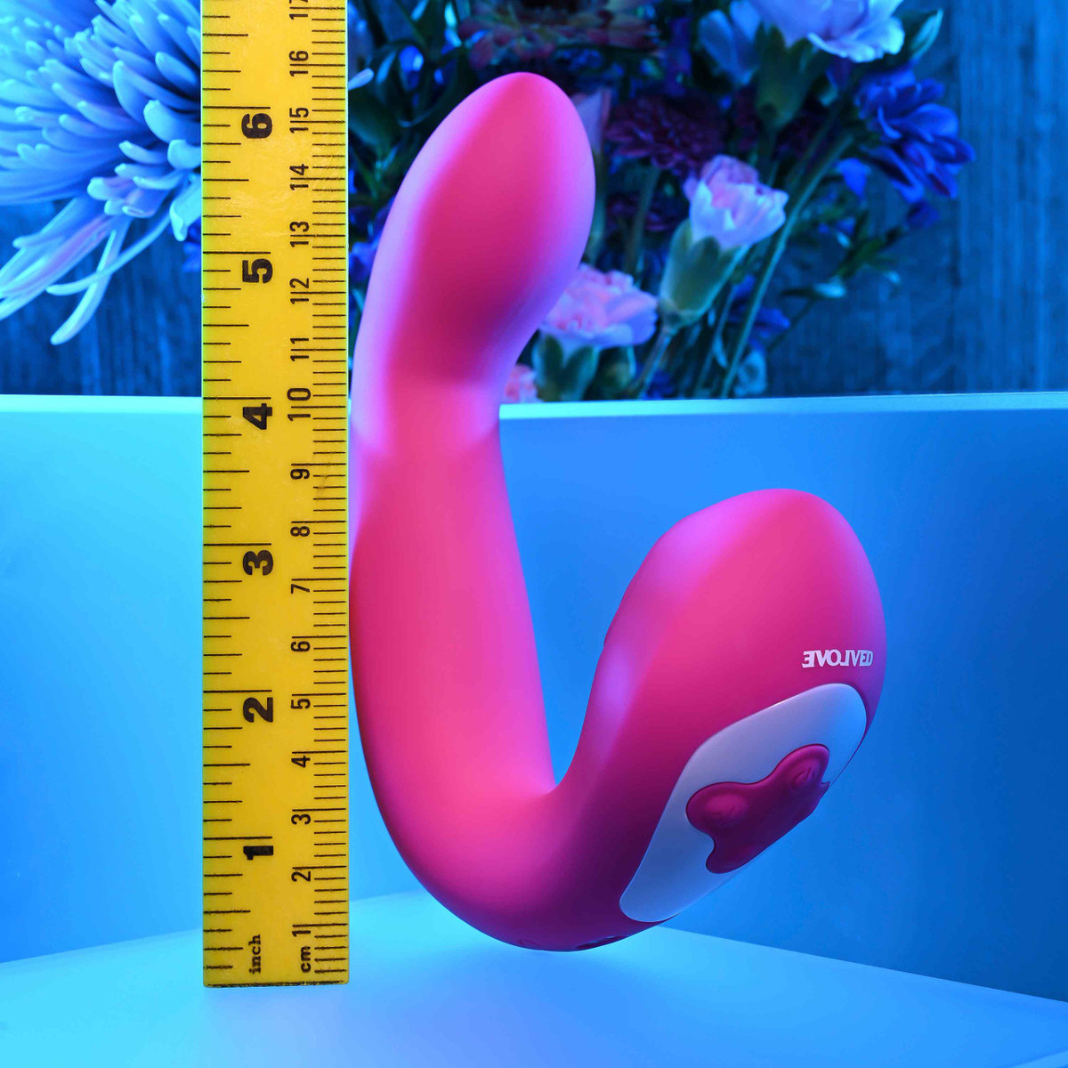 Vibrador de Ponto G e Clitóris em Silicone com 2 Motores, 10 Modos Pulsação e Movimentos, Recarregável - Evolved Buck Wild | 13 x 3,8 cm - 3