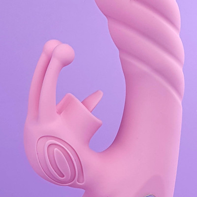 Foto 3 do produto Vibrador de Ponto G e Clitóris em Silicone com 36 Modos de Vibração e Carregamento via Cabo USB Magnético - Vicky PowerFul Vibration | 12,5 x 3,4 cm