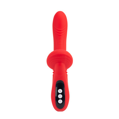 Foto 2 do produto Vibrador de Ponto G e Clitóris em Silicone com 7 Modos de Vibração, 7 Movimentos de Vai e Vem, Aquecimento e Recarregável - Adão & Eva | 12,5 x 3,8 cm