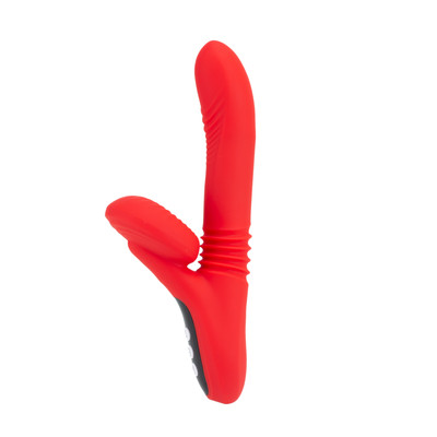 Foto 3 do produto Vibrador de Ponto G e Clitóris em Silicone com 7 Modos de Vibração, 7 Movimentos de Vai e Vem, Aquecimento e Recarregável - Adão & Eva | 12,5 x 3,8 cm
