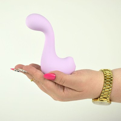 Vibrador de Ponto G e Clitóris em Silicone com 7 Modos de Vibrações, 7 Níveis de Pulsação e Carregamento via Cabo USB - SI Swan-B | Disponível em 2 Cores