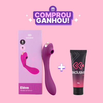 Vibrador de Ponto G e Clitóris em Silicone Macio com 10 Modos de Vibração e Pulsações - Exclusiva Eléve