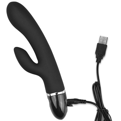 Foto 5 do produto Vibrador de Ponto G e Clitóris em Silicone Macio com 7 Modos de Vibração, Recarregável - Lovetoy Duo Climax | 20 x 3,5 cm