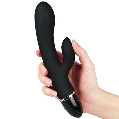 Foto 6 do produto Vibrador de Ponto G e Clitóris em Silicone Macio com 7 Modos de Vibração, Recarregável - Lovetoy Duo Climax | 20 x 3,5 cm