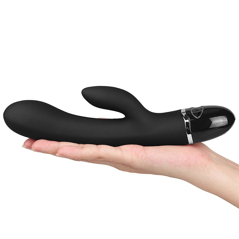 Vibrador de Ponto G e Clitóris em Silicone Macio com 7 Modos de Vibração, Recarregável - Lovetoy Duo Climax | 20 x 3,5 cm - 7