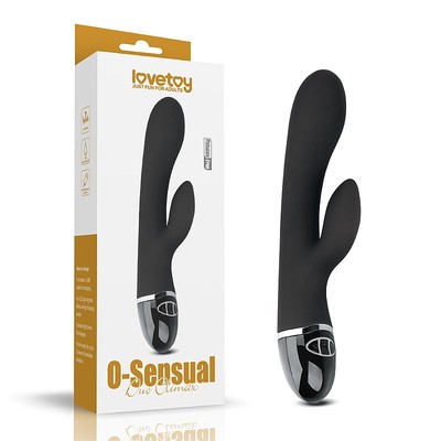 Vibrador de Ponto G e Clitóris em Silicone Macio com 7 Modos de Vibração, Recarregável - Lovetoy Duo Climax | 20 x 3,5 cm