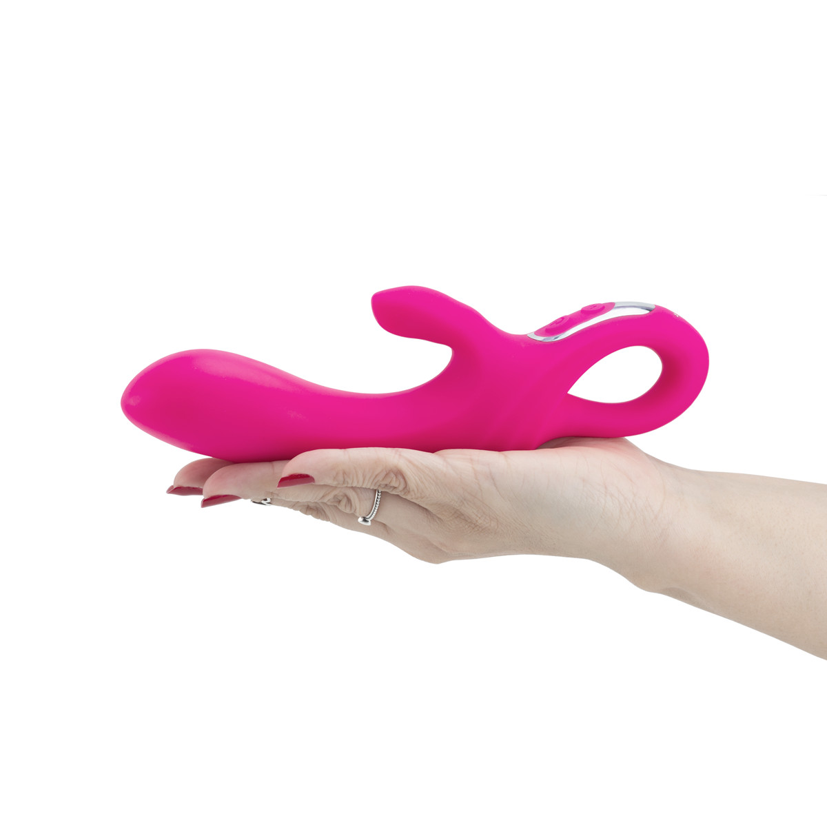Vibrador de Ponto G e Clitóris em Silicone com 9 Modos de Vibração, 9 Níveis de Intensidades e Recarregável - S-Hande Daggers | 11,7 x 3,8 cm | Disponível em 2 Cores - 12