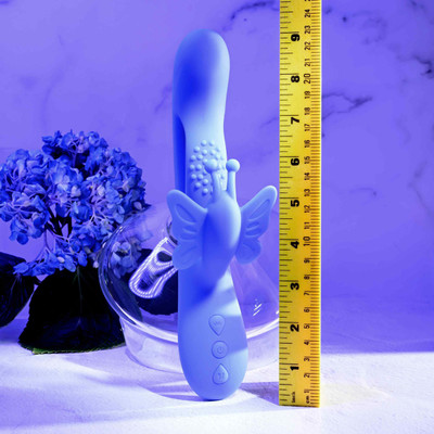 Foto 7 do produto Vibrador de Ponto G e Clitóris em Silicone, Motor Duplo com 10 Modos de Vibrações e Recarregável - Evolved Butterfly Dreams | 14,5 x 3,2 cm