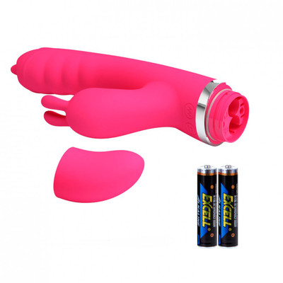 Foto 4 do produto Vibrador de Ponto G e Clitóris em Silicone, Recarregável com 7 Modos de Vibração e 4 Tipos de Sucção - Pretty Love Phoenix | 20,5 x 3,4 cm
