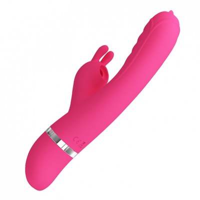 Vibrador de Ponto G e Clitóris em Silicone, Recarregável com 7 Modos de Vibração e 4 Tipos de Sucção - Pretty Love Phoenix | 20,5 x 3,4 cm