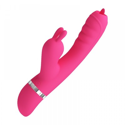 Foto 5 do produto Vibrador de Ponto G e Clitóris em Silicone, Recarregável com 7 Modos de Vibração e 4 Tipos de Sucção - Pretty Love Phoenix | 20,5 x 3,4 cm
