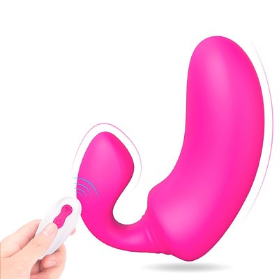 Foto 2 do produto Vibrador de Ponto G e Clitóris em Silicone, Recarregável, 9 Modos de Vibração e Controle Remoto Sem Fio - S-hande Banas - RCT | 19 x 3,3 cm