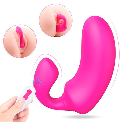 Foto 3 do produto Vibrador de Ponto G e Clitóris em Silicone, Recarregável, 9 Modos de Vibração e Controle Remoto Sem Fio - S-hande Banas - RCT | 19 x 3,3 cm