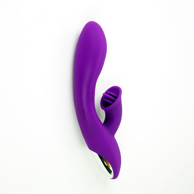 Foto 2 do produto Vibrador de Ponto G e Clitóris em Silicone com Texturas Anelares, 7 Modos de Vibração e Carregamento via Cabo USB -  Topo Toys Jane | 12,5 x 3,4 cm | Disponível em 2 Cores