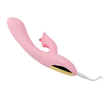 Foto 4 do produto Vibrador de Ponto G e Clitóris em Silicone com Texturas Anelares, 7 Modos de Vibração e Carregamento via Cabo USB -  Topo Toys Jane | 12,5 x 3,4 cm | Disponível em 2 Cores