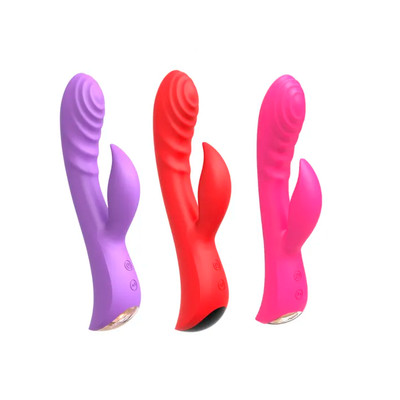 Vibrador de Ponto G e Clitóris com Texturas Ondulares, 10 Modos de Vibração, Modo Turbo e Recarregável - Slimline Ripple Passion | 11,5 x 3,3 cm | Disponível em 3 Cores