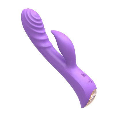 Foto 2 do produto Vibrador de Ponto G e Clitóris com Texturas Ondulares, 10 Modos de Vibração, Modo Turbo e Recarregável - Slimline Ripple Passion | 11,5 x 3,3 cm | Disponível em 3 Cores