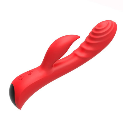 Foto 8 do produto Vibrador de Ponto G e Clitóris com Texturas Ondulares, 10 Modos de Vibração, Modo Turbo e Recarregável - Slimline Ripple Passion | 11,5 x 3,3 cm | Disponível em 3 Cores