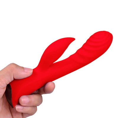Vibrador de Ponto G e Clitóris com Texturas Ondulares, 10 Modos de Vibração, Modo Turbo e Recarregável - Slimline Ripple Passion | 11,5 x 3,3 cm | Disponível em 3 Cores