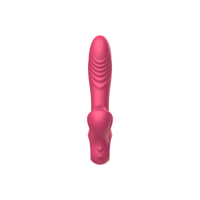 Foto 4 do produto Vibrador de Ponto G e Clitóris em Silicone com 10 Modos de Vibração e Pulsação, Alça Ergonômica e Recarregável - SI Raptor | 13 x 3,4 cm | Disponível em 2 Cores