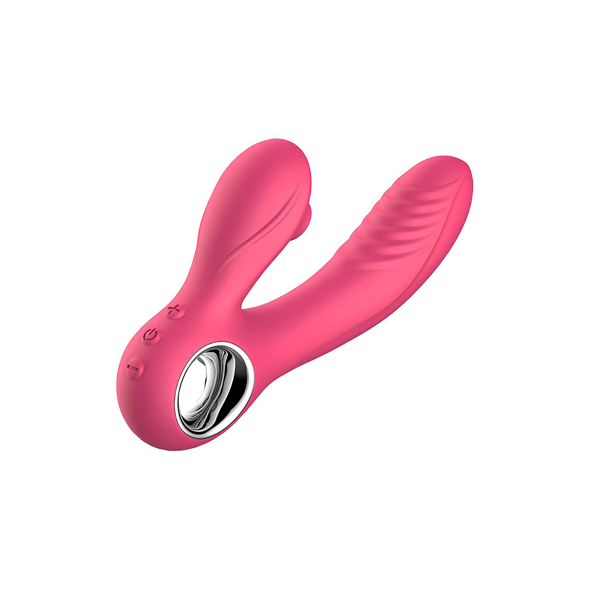 Vibrador de Ponto G e Clitóris em Silicone com 10 Modos de Vibração e Pulsação, Alça Ergonômica e Recarregável - SI Raptor | 13 x 3,4 cm | Disponível em 2 Cores - 3