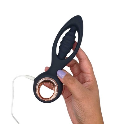 Foto 9 do produto Vibrador de Ponto G Ergonômico em Silicone Soft com 12 Modos de Vibrações e Controle Remoto Sem Fio - Pleasure Dreams | 11,5 x 4 cm