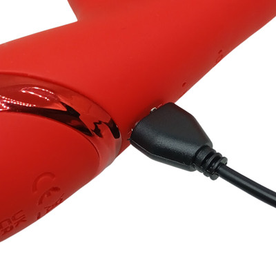 Foto 5 do produto Vibrador de Ponto G com Ponta Inflável, Estimulador Clitoriano em Silicone com 10 Modos de Vibração e Recarregável - Mimosa Love | 10,5 x 3,4 cm