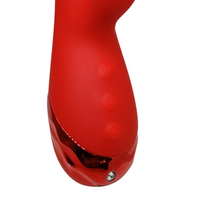 Foto 3 do produto Vibrador de Ponto G com Ponta Inflável, Estimulador Clitoriano em Silicone com 10 Modos de Vibração e Recarregável - Mimosa Love | 10,5 x 3,4 cm