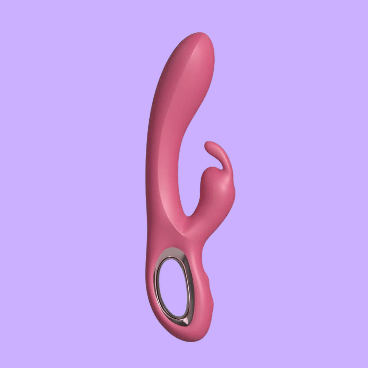 Vibrador de Ponto G e Estimulador Clitoriano em Silicone no Formato de Coelho com 10 Modos de Vibração e Carregamento USB - Rabbit Gentleman | 13 x 3,5 cm - 2