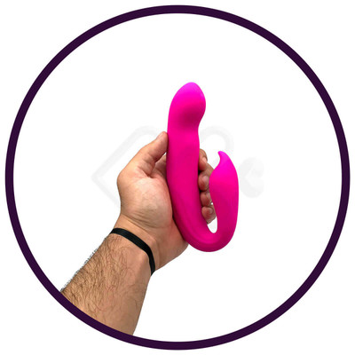 Foto 5 do produto Vibrador de Ponto G e Estimulador de Clitóris com 10 Modos de Vibração e Carregamento via Cabo USB - G-Spot Dual Stimulator | 15,2 x 3,4 cm | Cor: Pink