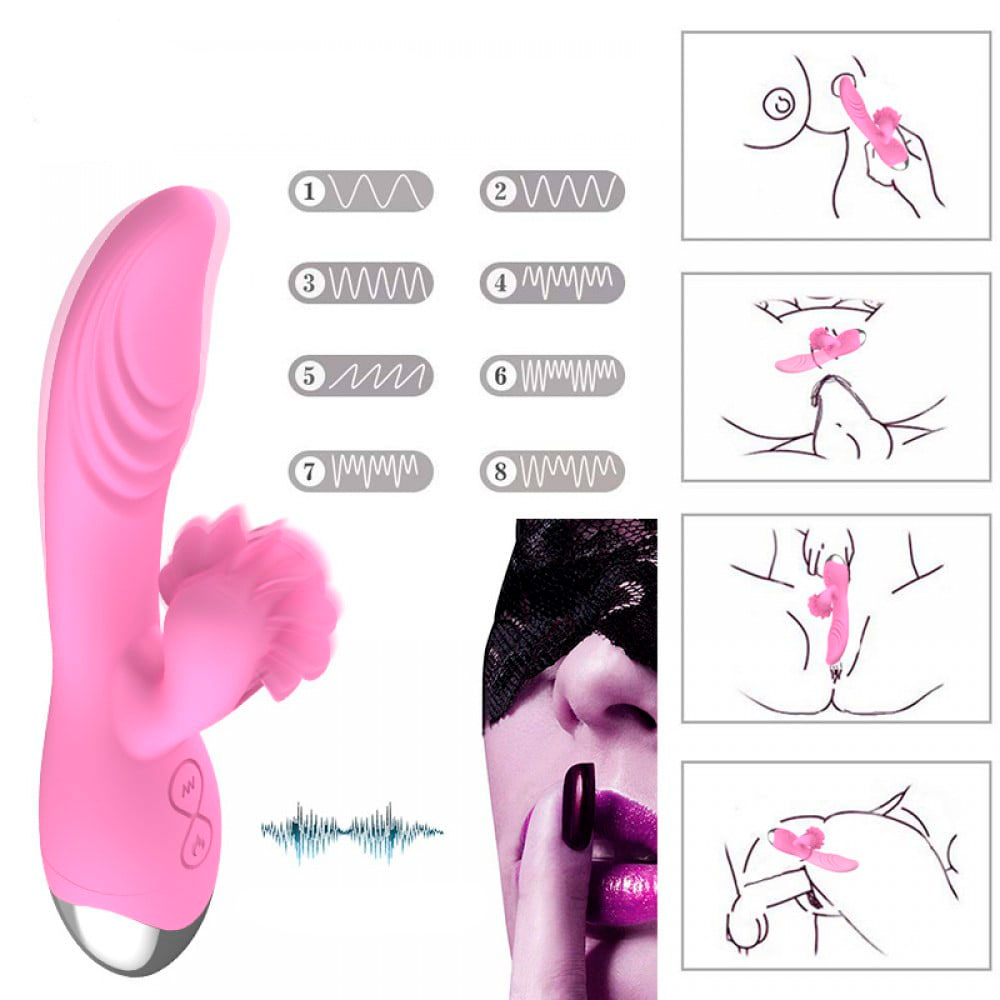 Vibrador de Ponto G com Estimulador Clitóris, 7 Modos de Vibração, Rotação e Função de Auto Aquecimento - Dibe Dream Love | 11 x 3,2 cm - 5