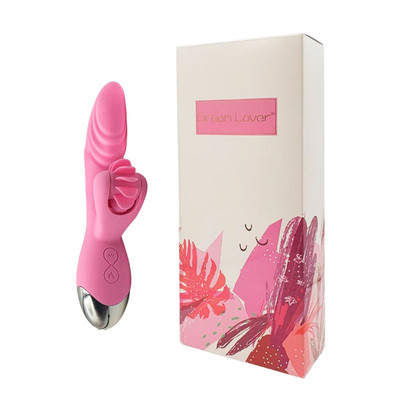 Foto 1 do produto Vibrador de Ponto G com Estimulador Clitóris, 7 Modos de Vibração, Rotação e Função de Auto Aquecimento - Dibe Dream Love | 11 x 3,2 cm