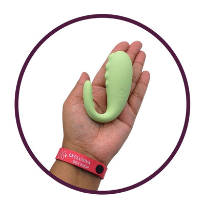 Foto 7 do produto Vibrador de Ponto G e Estimulador de Clitóris Com 8 Modos de Vibração e Aplicativo - Monster Pub Master Godzilla | 14 x 3,4 cm