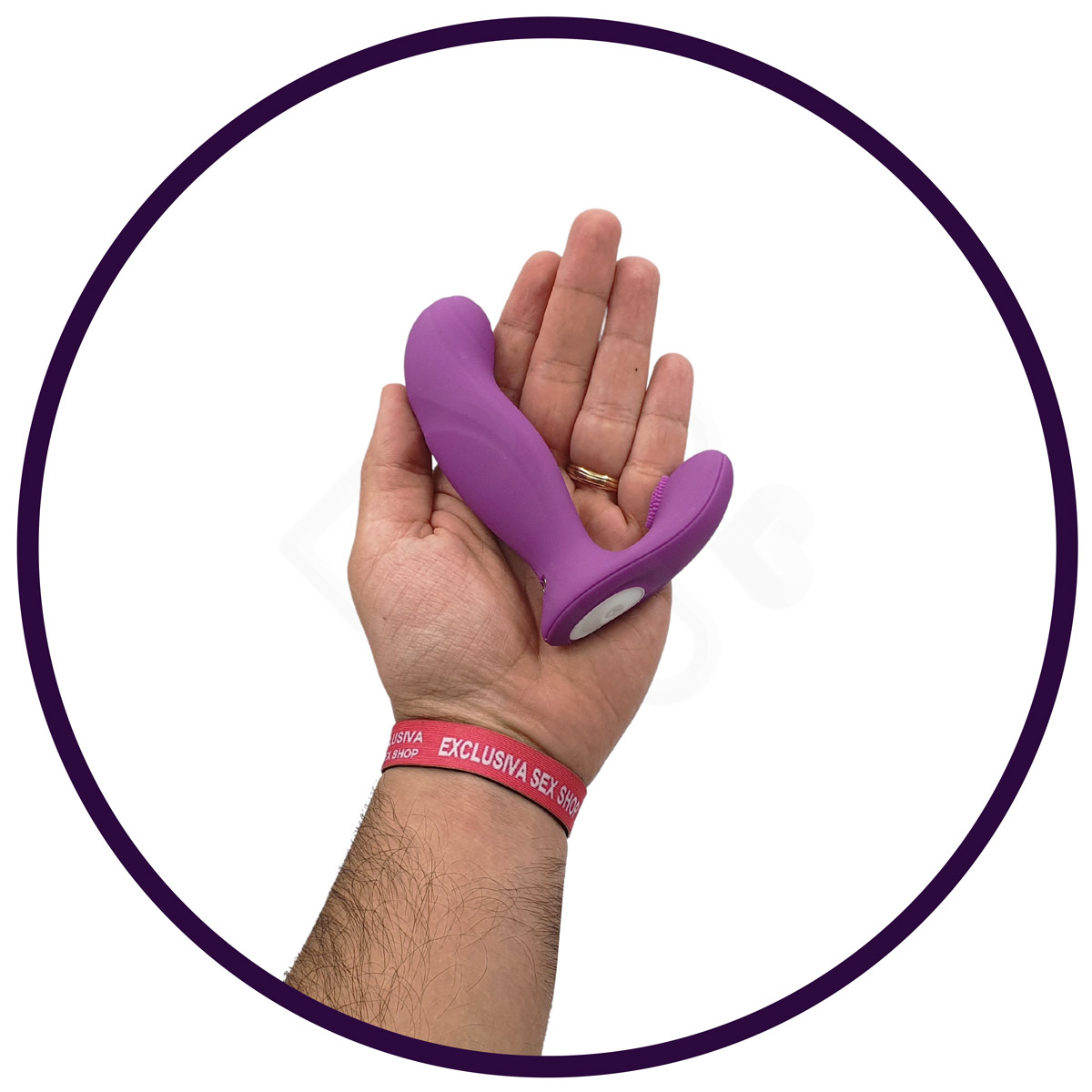 Vibrador de Ponto G e Estimulador de Clitóris com Cerdas Estimuladoras, 9 Modos de Vibração e Controle Remoto sem Fio - S-Hande PROG-RCT | 10,5 x 3 cm | Disponível em 2 Cores - 11