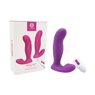 Foto 5 do produto Vibrador de Ponto G e Estimulador de Clitóris com Cerdas Estimuladoras, 9 Modos de Vibração e Controle Remoto sem Fio - S-Hande PROG-RCT | 10,5 x 3 cm | Disponível em 2 Cores