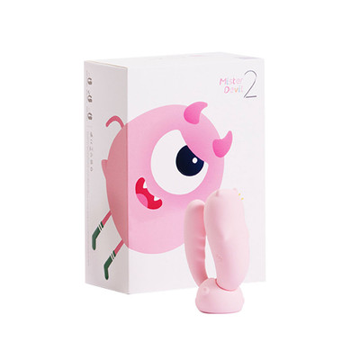 Foto 2 do produto Vibrador de Ponto G e Estimulador de Clitóris Com Aplicativo, 8 Modos de Vibração e Função de Aquecimento - Monster Pub Mr Devil 2 | 17 x 3,3 cm