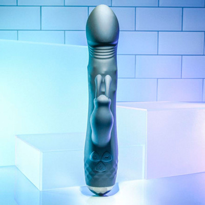 Foto 2 do produto Vibrador de Ponto G com Estimulador de Clitóris em Forma de Coelho, Rotação e 10 Modos de Vibração - Evolved Bodacious Bunny