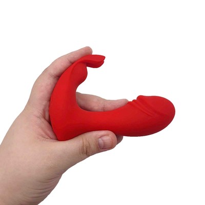 Vibrador de Ponto G com Estimulador de Clitóris em Formato de Coelho, 10 Modos de Vibração, Controle via Aplicativo e Recarregável | 8,5 x 3,5 cm | Disponível em 2 Cores