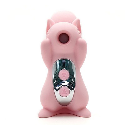 Foto 3 do produto Vibrador de Ponto G e Estimulador de Clitóris em Formato de Esquilo com 5 Modos de Sucção e 10 Modos de Vibração - Kistoy Miss UU | Disponível em2 Cores
