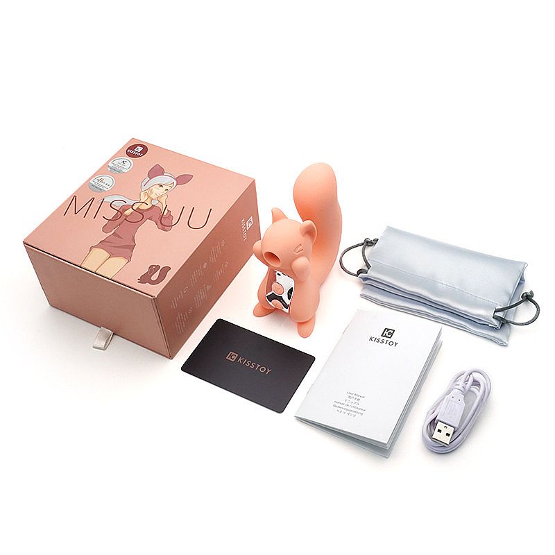 Vibrador de Ponto G e Estimulador de Clitóris em Formato de Esquilo com 5 Modos de Sucção e 10 Modos de Vibração - Kistoy Miss UU | Disponível em2 Cores - 5