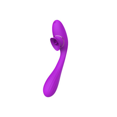 Foto 8 do produto Vibrador de Ponto G e Estimulador de Clitóris em Formato de Linguinha em Silicone com 10 Modos de Vibrações e Recarregável - Nv Toys Disa | Disponível em 2 Cores